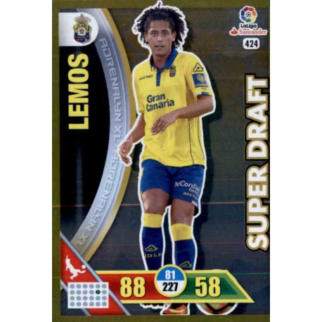 Lemos - Las Palmas Super Draft 424 Adrenalyn XL La Liga 2016-17