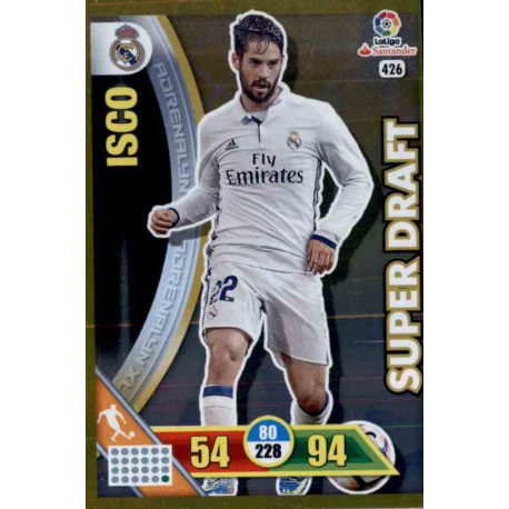 Isco - Real Madrid Super Draft 426 Adrenalyn XL La Liga 2016-17