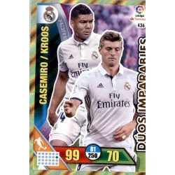 Casemiro / Kroos - Real Madrid Dúos Imparables 436 Adrenalyn XL La Liga 2016-17