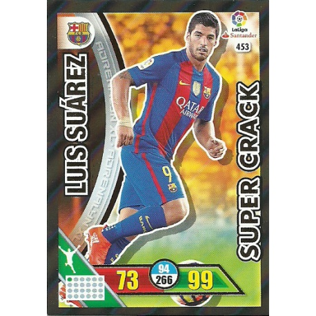 Luis Suárez - Barcelona Súper Cracks 453 Adrenalyn XL La Liga 2016-17