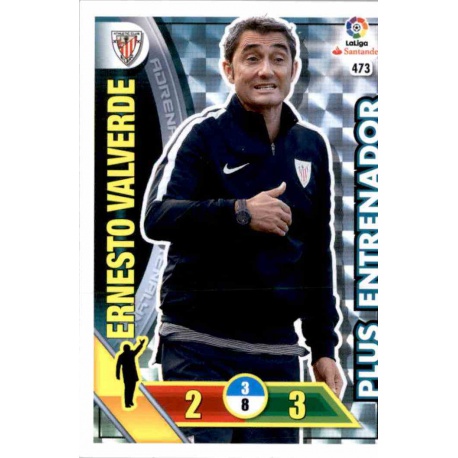 Ernesto Valverde Plus Entrenador 473 Adrenalyn XL La Liga 2016-17