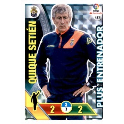 Quique Setien Plus Entrenador 482 Adrenalyn XL La Liga 2016-17