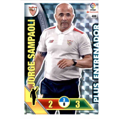 Jorge Sampaoli Plus Entrenador 488 Adrenalyn XL La Liga 2016-17