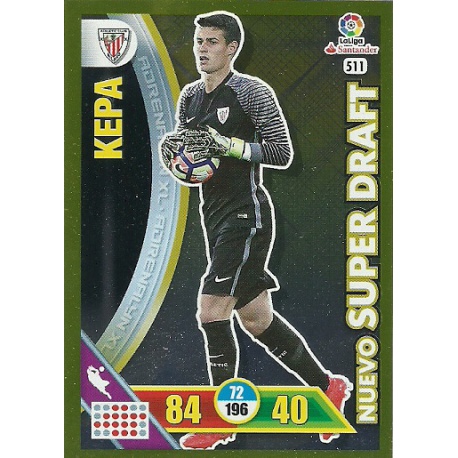 Kepa Nuevo Super Draft 511 Adrenalyn XL La Liga 2016-17