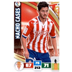 Nacho Cases Sporting 313 Adrenalyn XL La Liga 2015-16