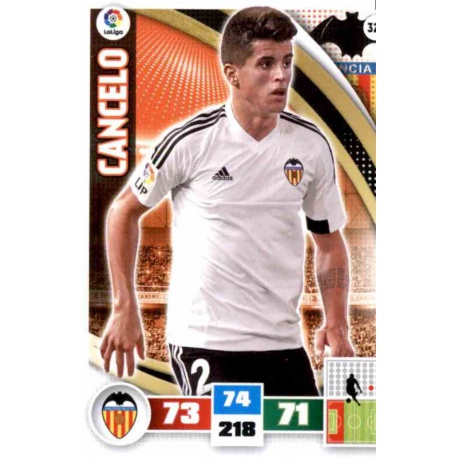 Cancelo Valencia 326 Adrenalyn XL La Liga 2015-16