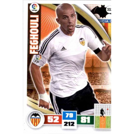 Feghouli Valencia 332 Adrenalyn XL La Liga 2015-16