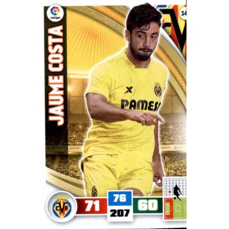 Jaume Costa Villarreal 347 Adrenalyn XL La Liga 2015-16