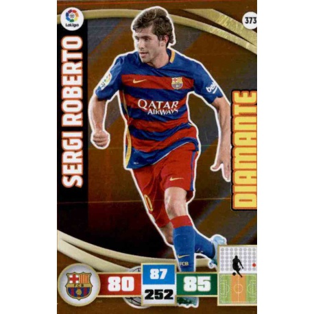 Sergi Roberto Diamante 373 Adrenalyn XL La Liga 2015-16