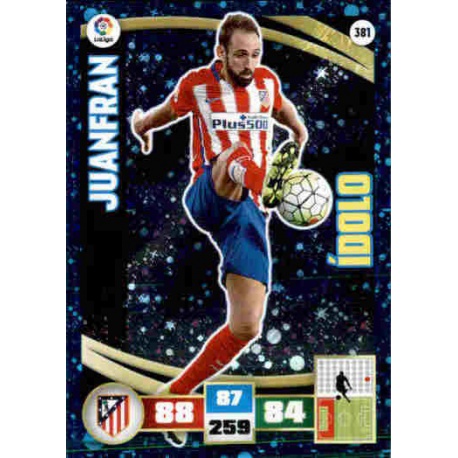 Juanfran Ídolos 381 Adrenalyn XL La Liga 2015-16