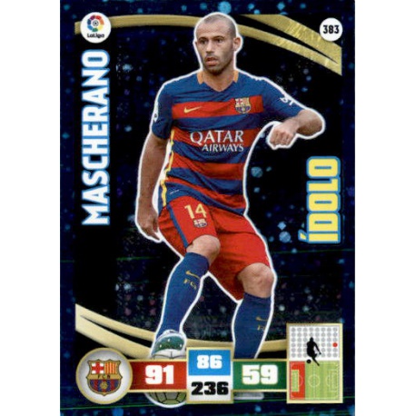 Mascherano Ídolos 383 Adrenalyn XL La Liga 2015-16