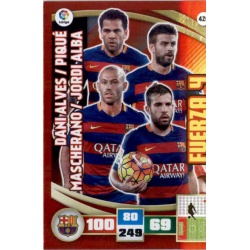 Barcelona Fuerza 4 420 Adrenalyn XL La Liga 2015-16