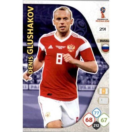 Denis Glushakov Rusia 291 Adrenalyn XL World Cup 2018 