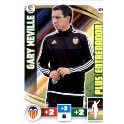 Gary Neville Plus Entrenador 478 Adrenalyn XL La Liga 2015-16