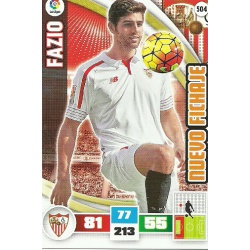 Fazio Nuevo Fichaje 504 Adrenalyn XL La Liga 2015-16