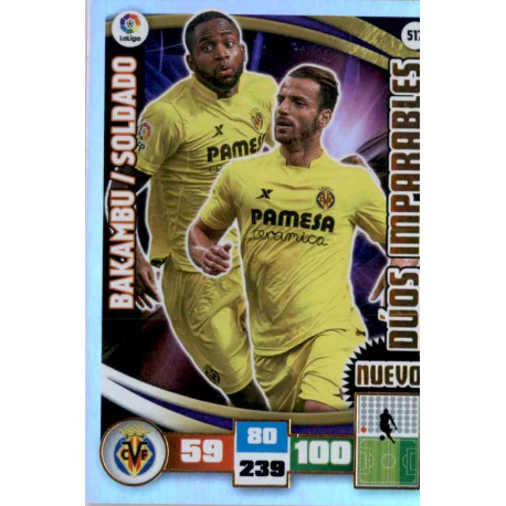 Soldado Bakambu Nuevo Dúos Imparables 517 Adrenalyn XL La Liga 2015-16