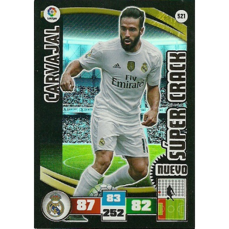 Carvajal Nuevo Súper Cracks 521 Adrenalyn XL La Liga 2015-16