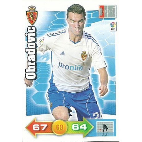 Obradovic Zaragoza 349 Adrenalyn XL La Liga 2010-11