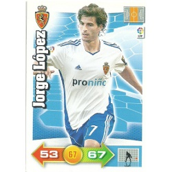 Jorge López Zaragoza 354 Adrenalyn XL La Liga 2010-11