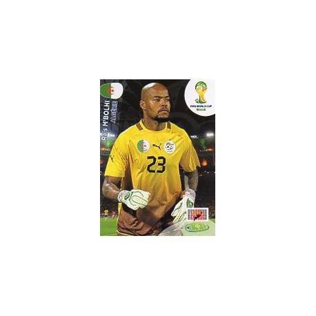 Rais M'Bolhi Argelia u4 Adrenalyn XL Brasil 2014 Update Edition