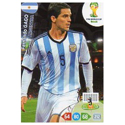 Fernando Gago Argentina u10 Adrenalyn XL Brasil 2014 Update Edition