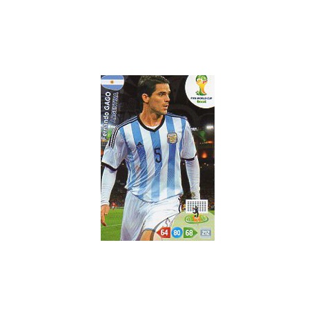 Fernando Gago Argentina u10 Adrenalyn XL Brasil 2014 Update Edition