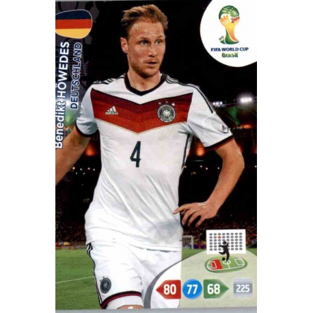 Benedikt Höwedes Deutschland u100 Adrenalyn XL Brasil 2014 Update Edition