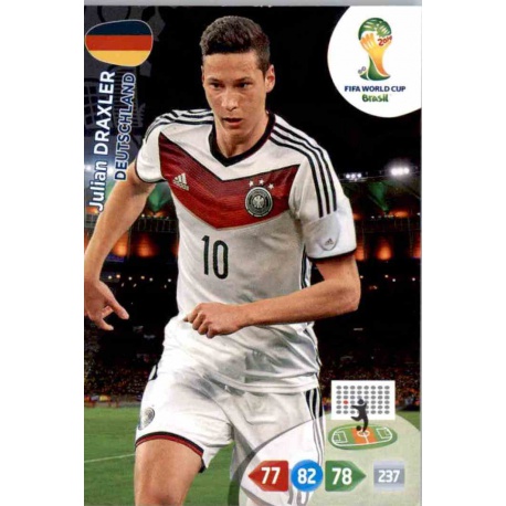 Julian Draxler Deutschland u101 Adrenalyn XL Brasil 2014 Update Edition