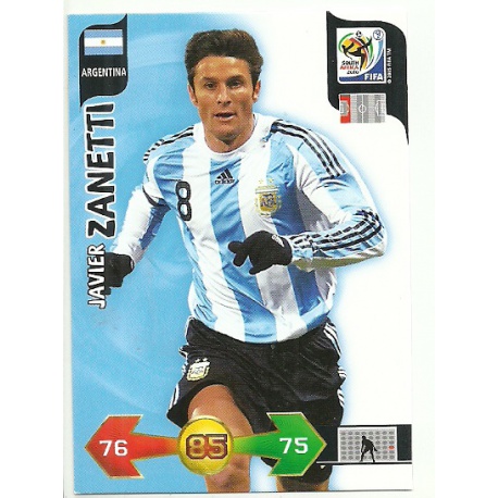 Javier Zanetti Argentina 7 Adrenalyn XL South Africa 2010