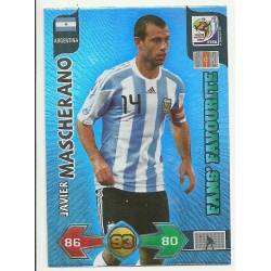 Javier Mascherano Fan's Favourite Argentina 22 Adrenalyn XL South Africa 2010