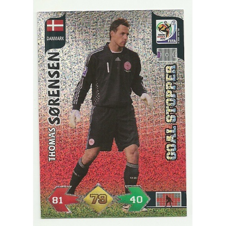 Thomas Sorensen Goal Stopper Danmark 85 Adrenalyn XL South Africa 2010