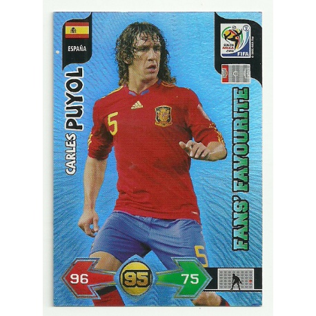 Carles Puyol Fan's Favourite Espana 141 Adrenalyn XL South Africa 2010