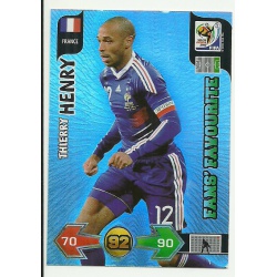 Thierry Henry Fan's Favourite France 158 Adrenalyn XL South Africa 2010