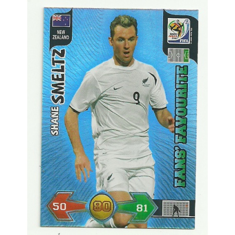 Shane Smeltz Fan's Favourite New Zealand 261 Adrenalyn XL South Africa 2010