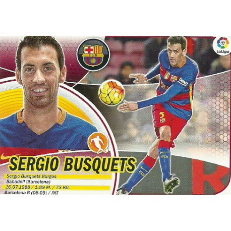 Sergio Busquets Logo Liga Barcelona 8 Ediciones Este 2016-17