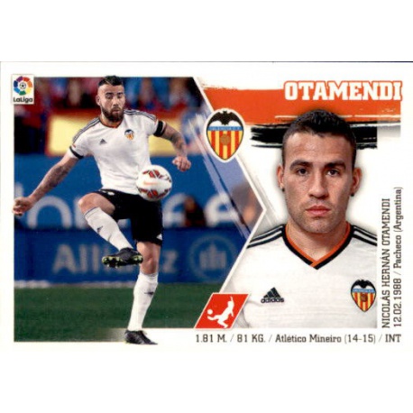 Otamendi Valencia 7 Ediciones Este 2015-16