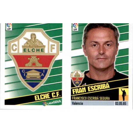 Escudo Fran Escribá Elche 7 Ediciones Este 2013-14