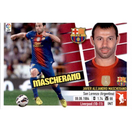 Mascherano Barcelona 5 Ediciones Este 2013-14