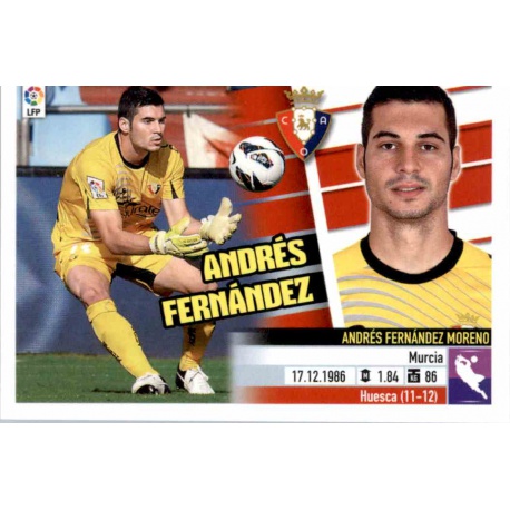 Andrès Fernández Osasuna 1 Ediciones Este 2013-14