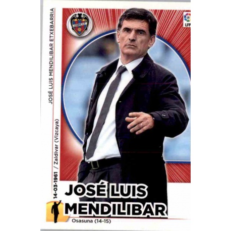 José Luis Mendilíbar Levante 22 Ediciones Este 2014-15