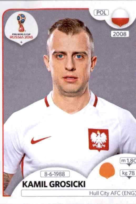 Sticker Kamil Grosicki From Poland Panini World Cup Russia