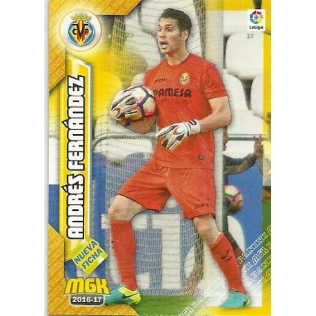 Andrés Fernández Fichas Bis Villarreal 517 Bis Megacracks 2016-17