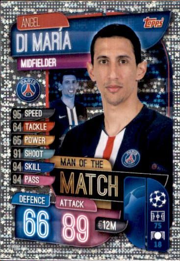 Buy Card Ángel Di Maria Man Of The Match Paris Saint-Germain Match