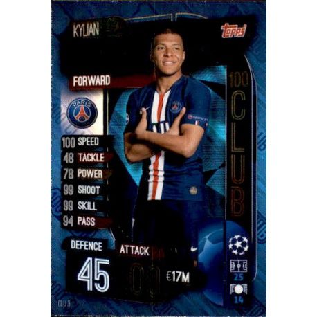 Kylian Mbappé CLU 9 Match Attax Champions 2019-20