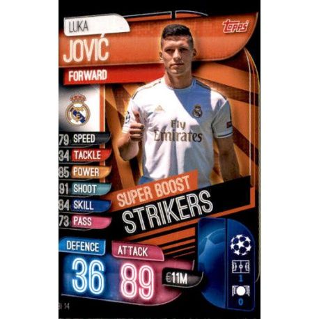 Luka Jovic Super Boost Strikers Real Madrid SBI 14 Match Attax Champions 2019-20