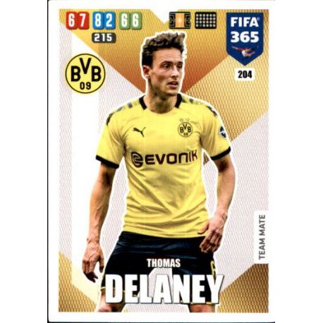 Thomas Delaney Borussia Dortmund 204 FIFA 365 Adrenalyn XL 2020