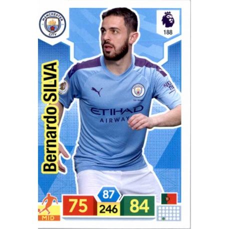 Bernardo Silva Manchester City 188 Adrenalyn XL Premier League 2019-20