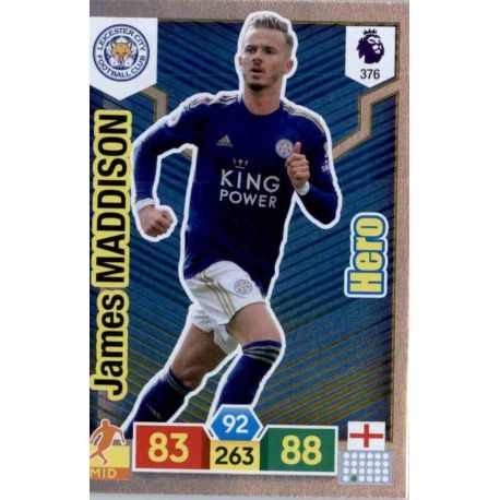 James Maddison Hero Leicester City 376 Adrenalyn XL Premier League 2019-20