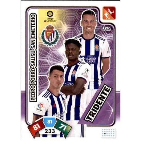 Tridente Valladolid 342 Adrenalyn XL Liga Santader 2019-20