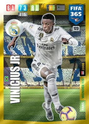 Venta Online Vinicius Jr Real Madrid Wonder Kid Panini Fifa 365